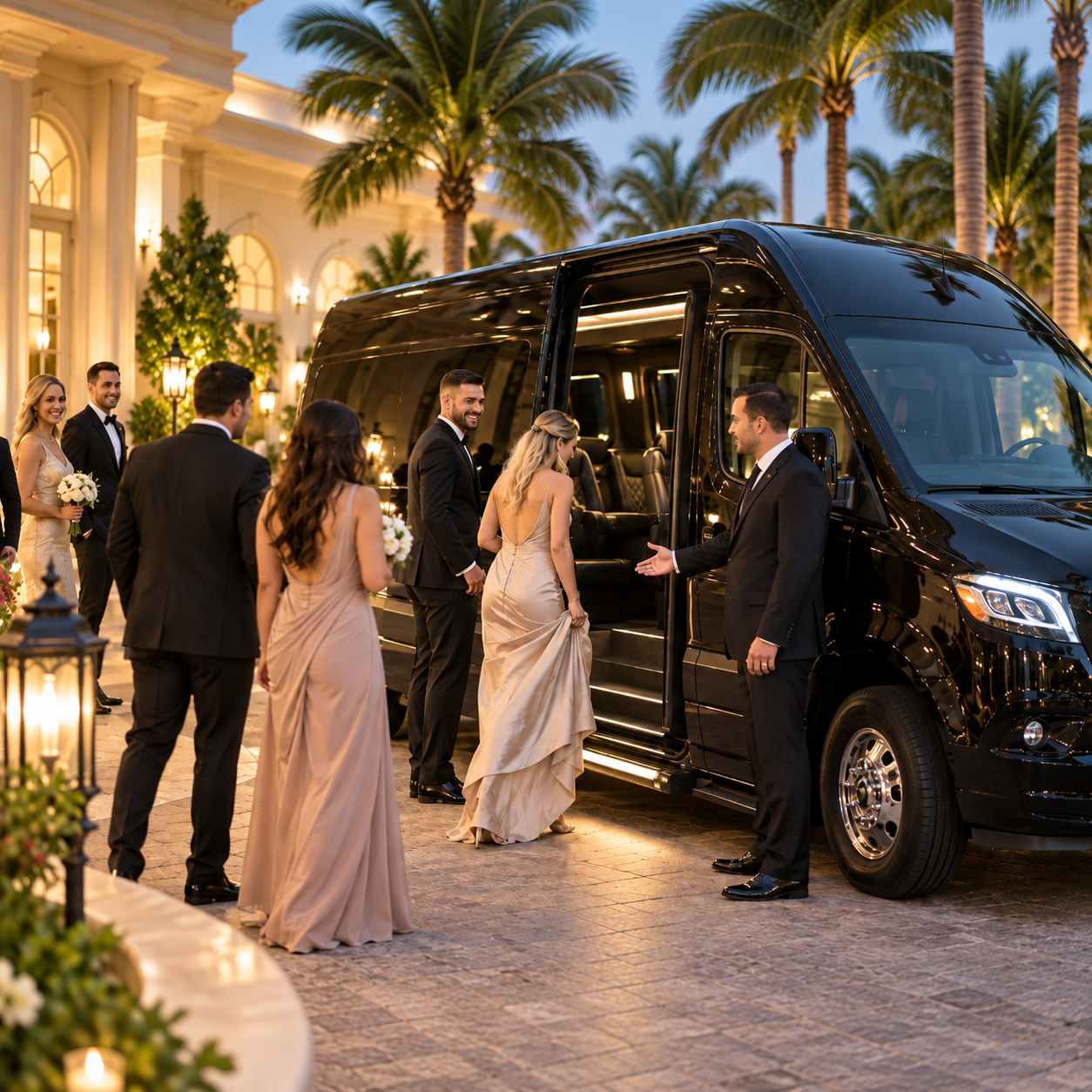 Wedding party / guests transportation